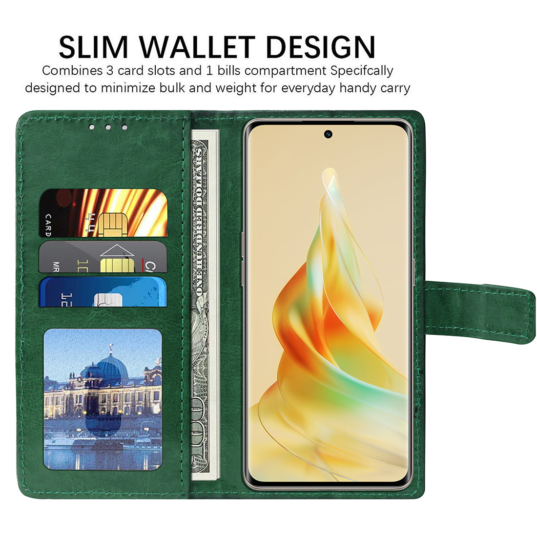 Premium Wallet Flip Cover for Oppo Reno8T 5G