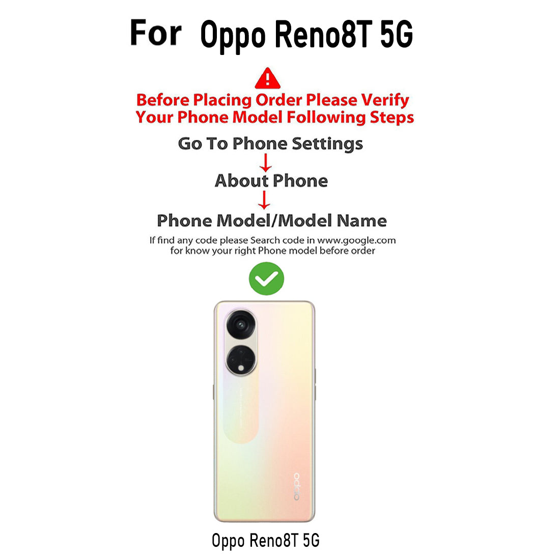 Premium Wallet Flip Cover for Oppo Reno8T 5G