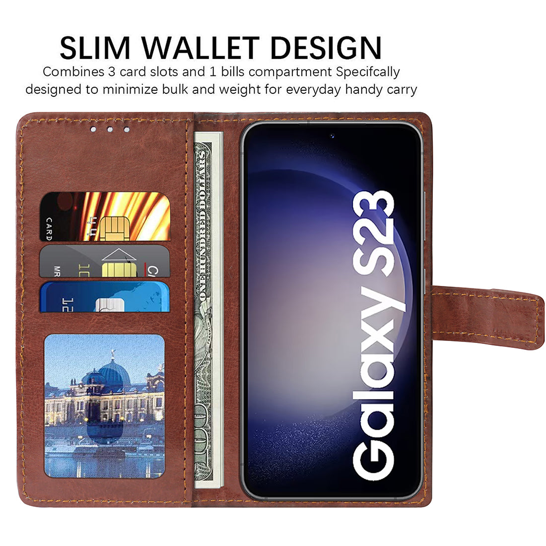 Premium Wallet Flip Cover for Samsung Galaxy S23 5G