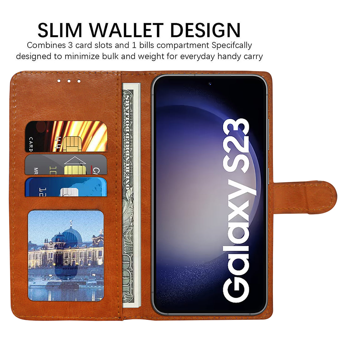 Premium Wallet Flip Cover for Samsung Galaxy S23 5G