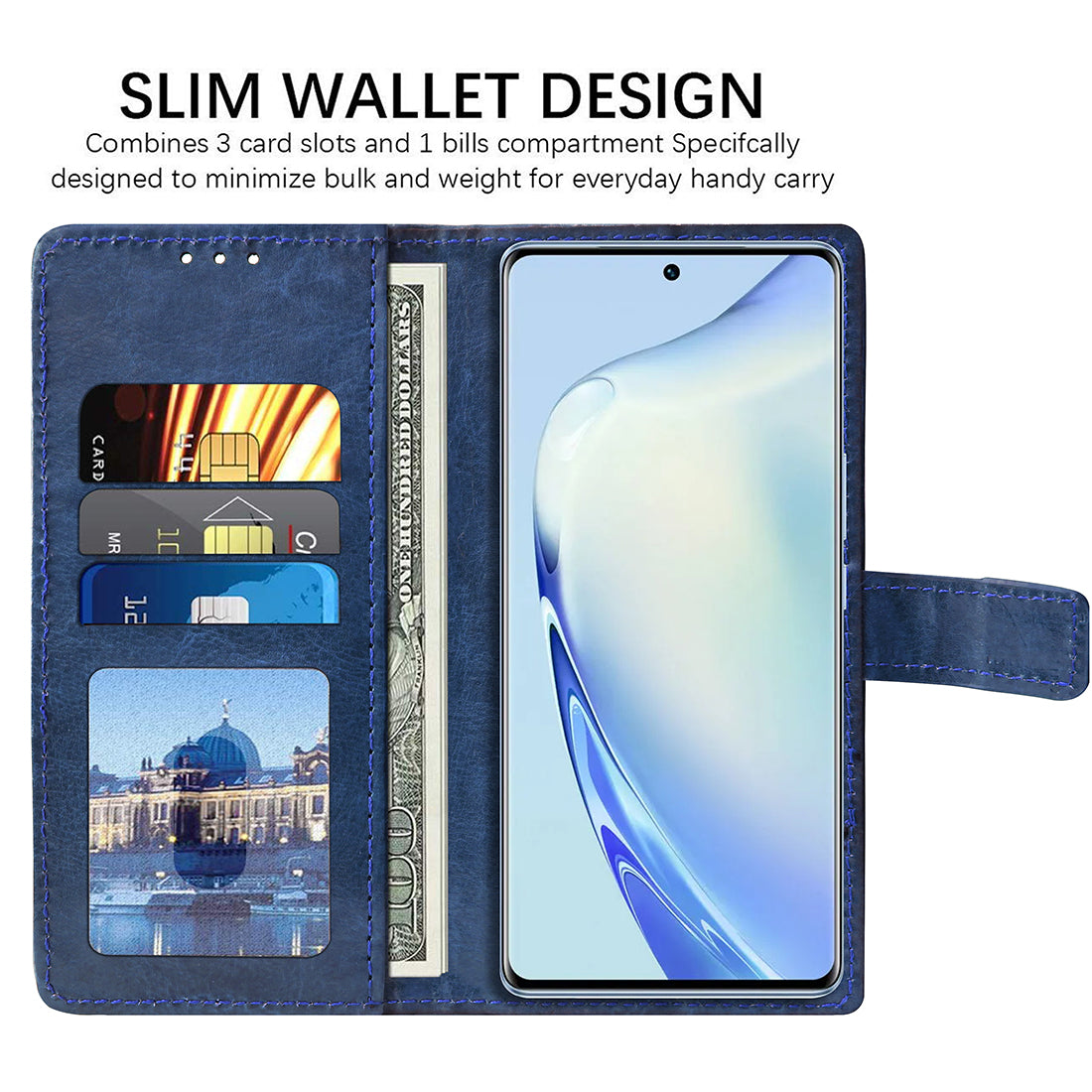 Premium Wallet Flip Cover for Vivo V27 5G / V27 Pro 5G
