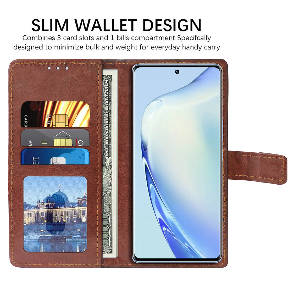 Premium Wallet Flip Cover for Vivo V27 5G / V27 Pro 5G