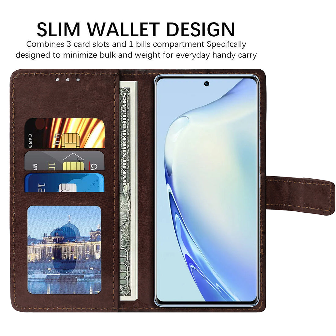 Premium Wallet Flip Cover for Vivo V27 5G / V27 Pro 5G
