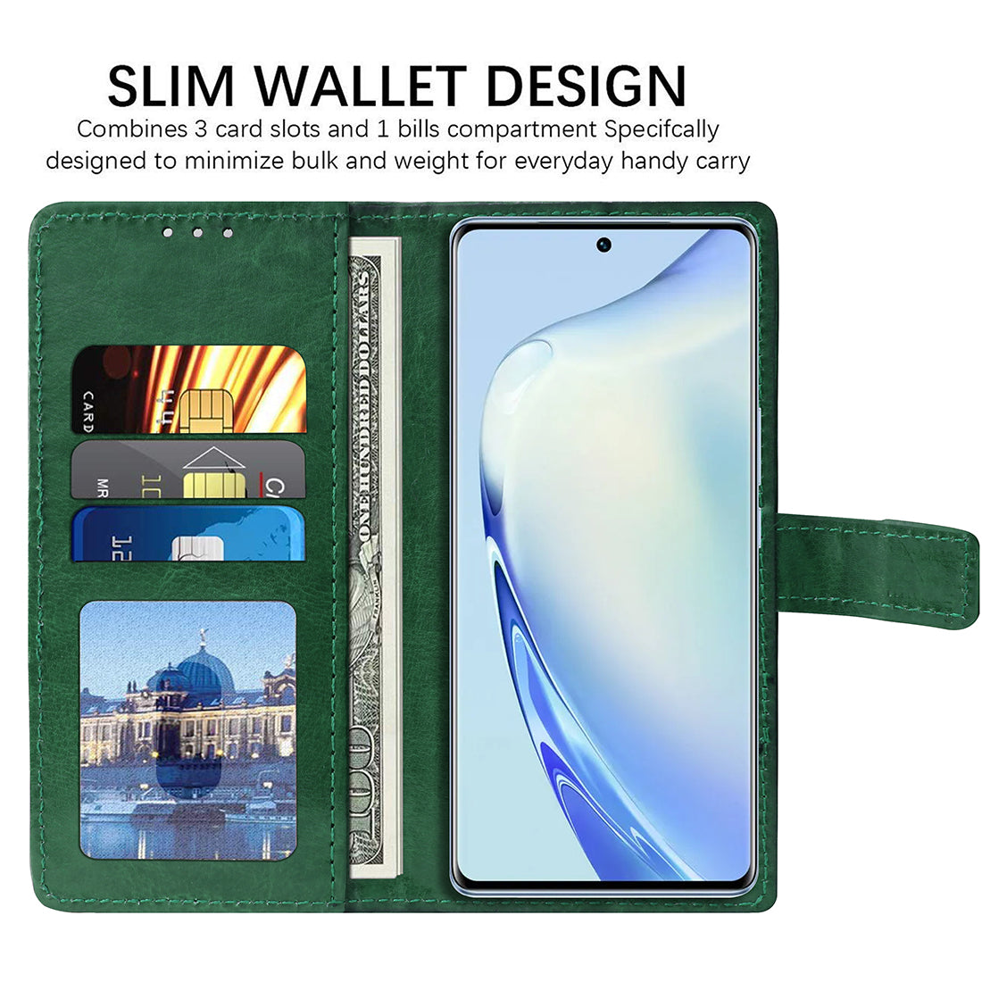 Premium Wallet Flip Cover for Vivo V27 5G / V27 Pro 5G