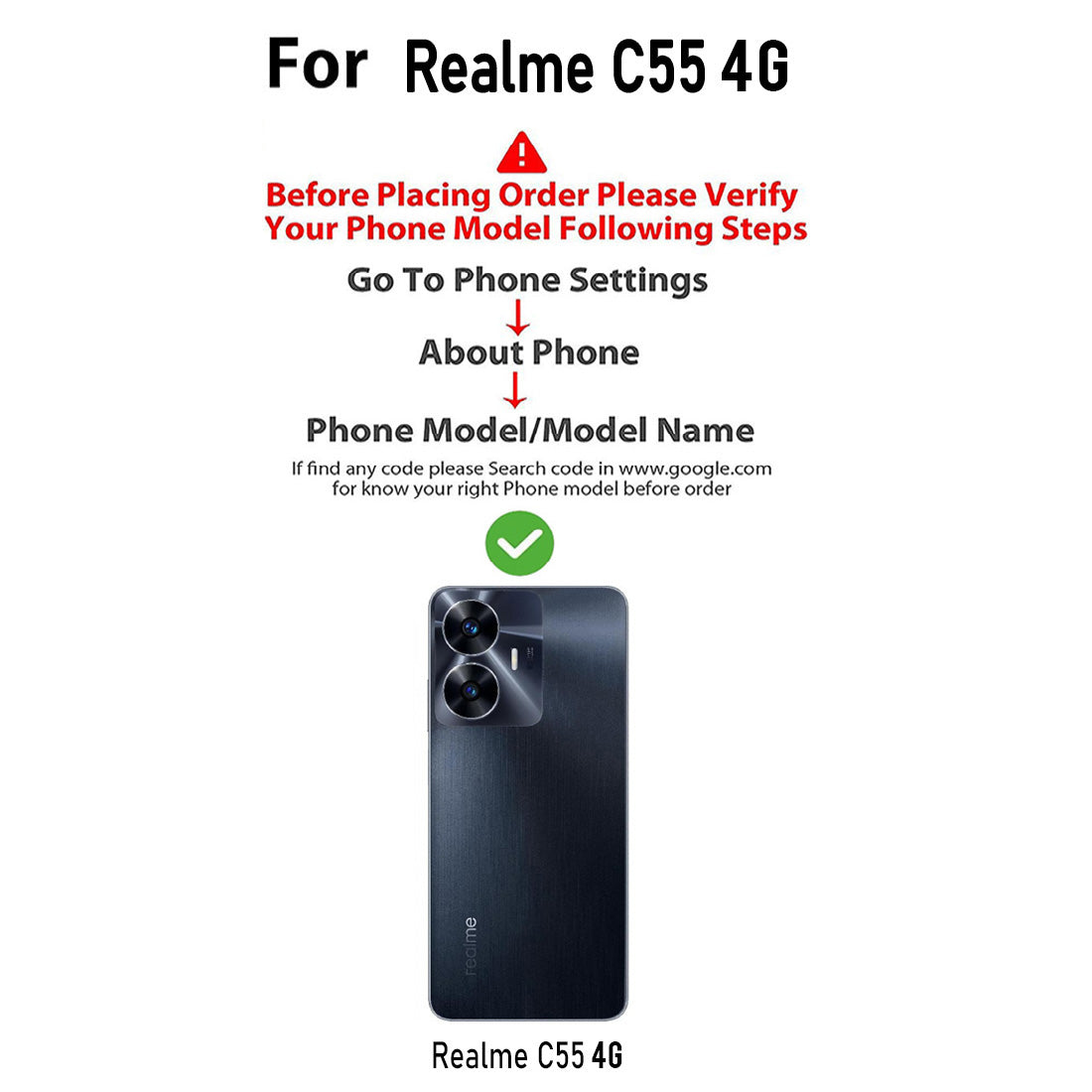 Premium Wallet Flip Cover for Realme C55 5G