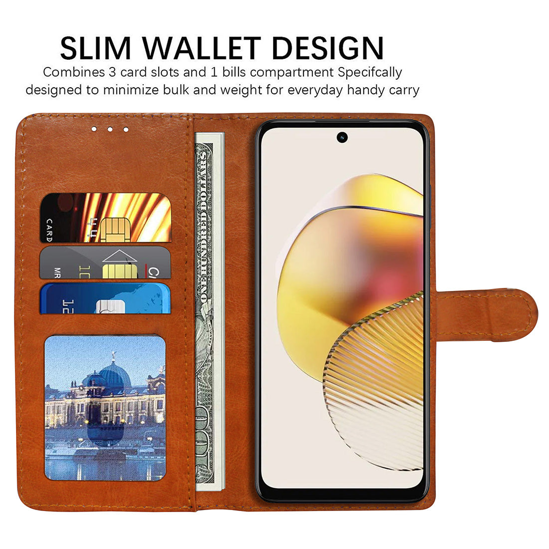 Premium Wallet Flip Cover for Motorola Moto G73 5G