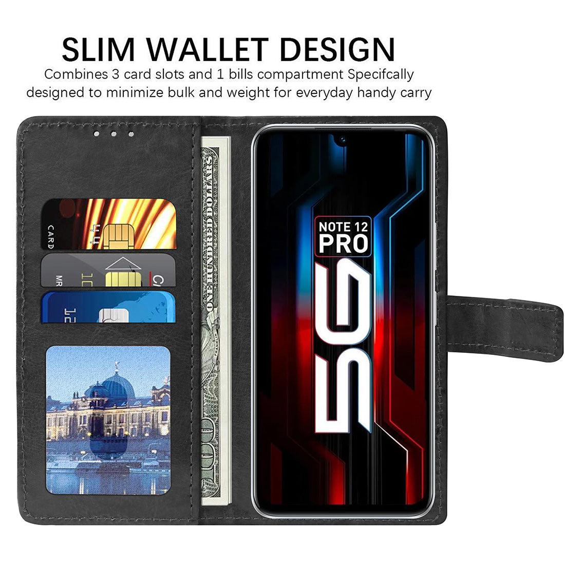 Premium Wallet Flip Cover for Infinix Note 12 Pro 5G