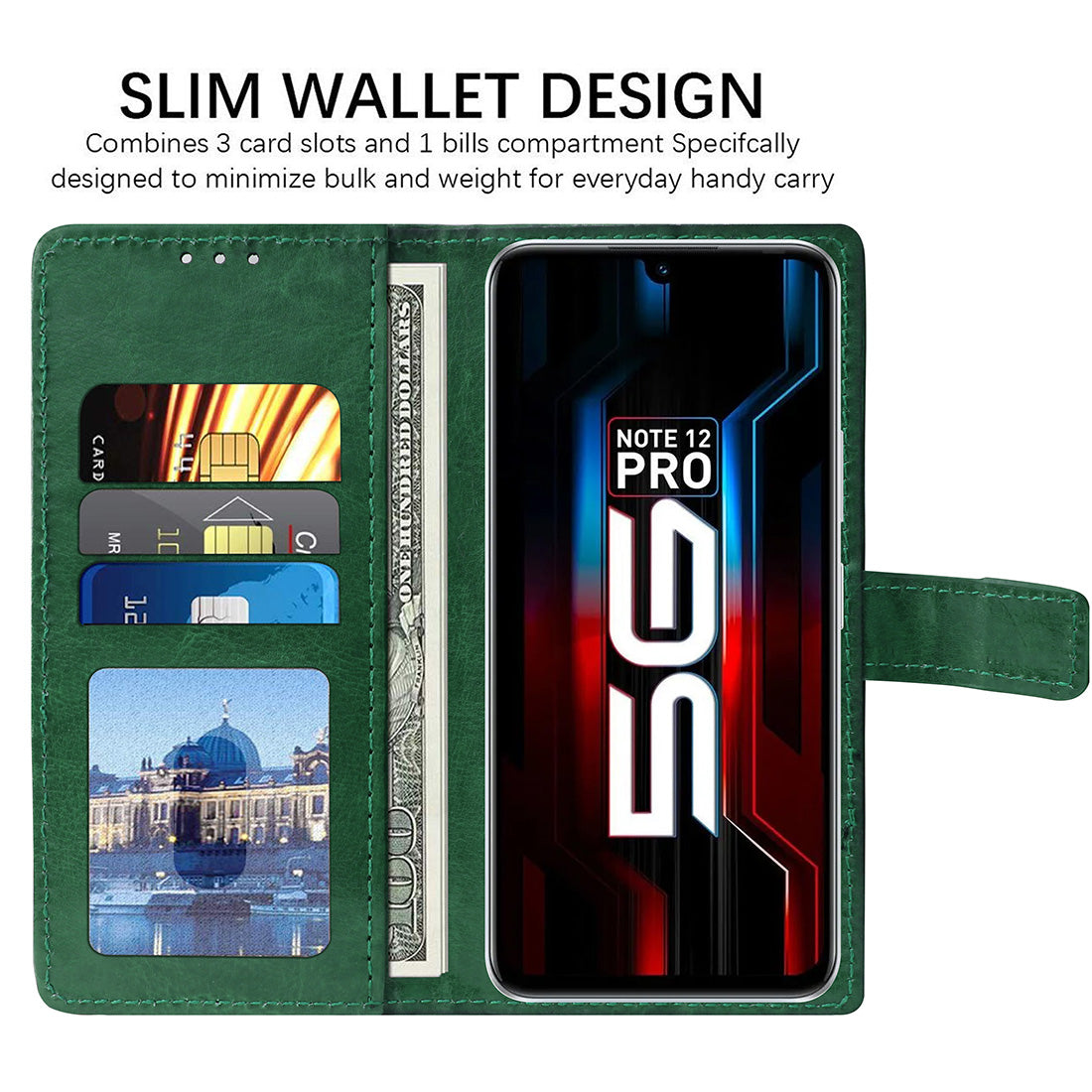 Premium Wallet Flip Cover for Infinix Note 12 Pro 5G