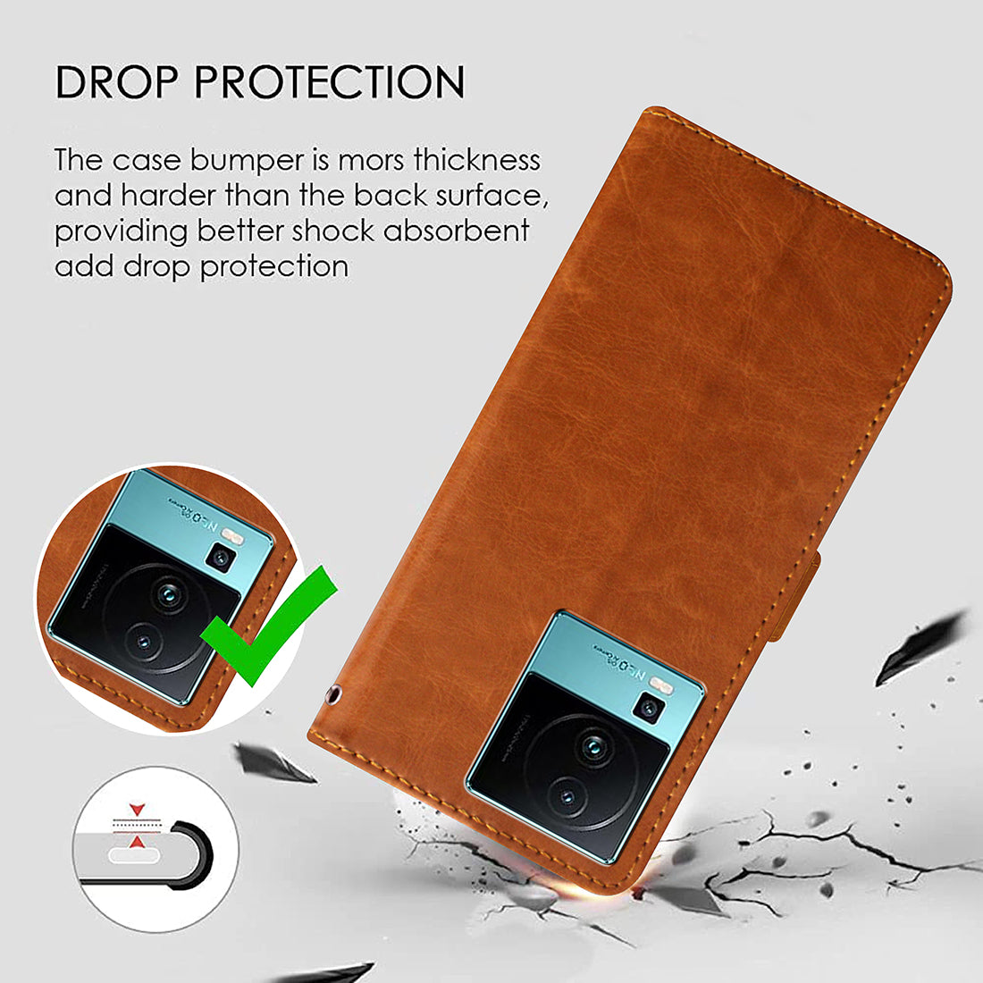 Premium Wallet Flip Cover for iQOO Neo 7 5G / Neo 7 Pro 5G