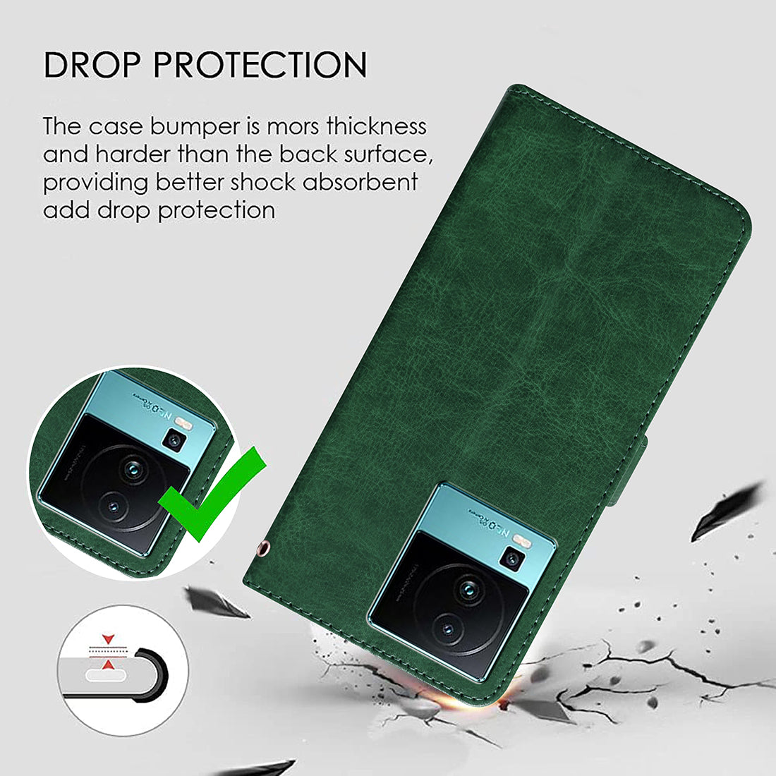 Premium Wallet Flip Cover for iQOO Neo 7 5G / Neo 7 Pro 5G