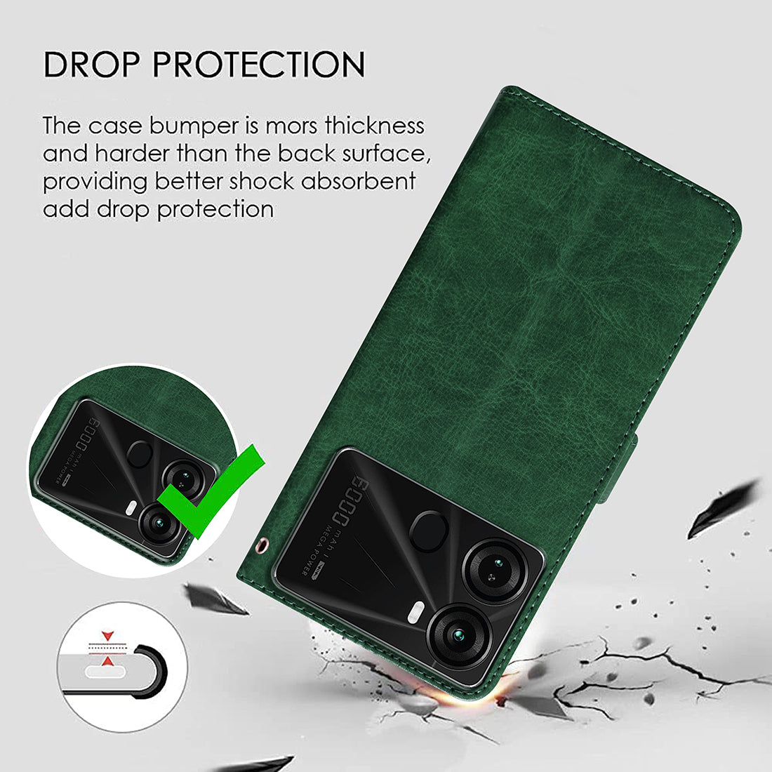 Premium Wallet Flip Cover for Itel A60 4G