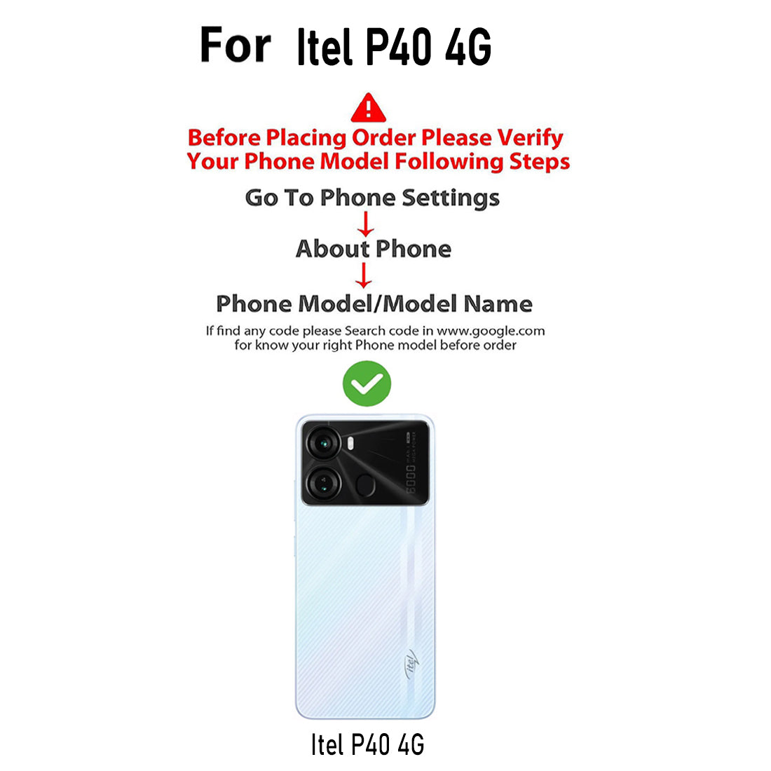 Premium Wallet Flip Cover for Itel P40 4G