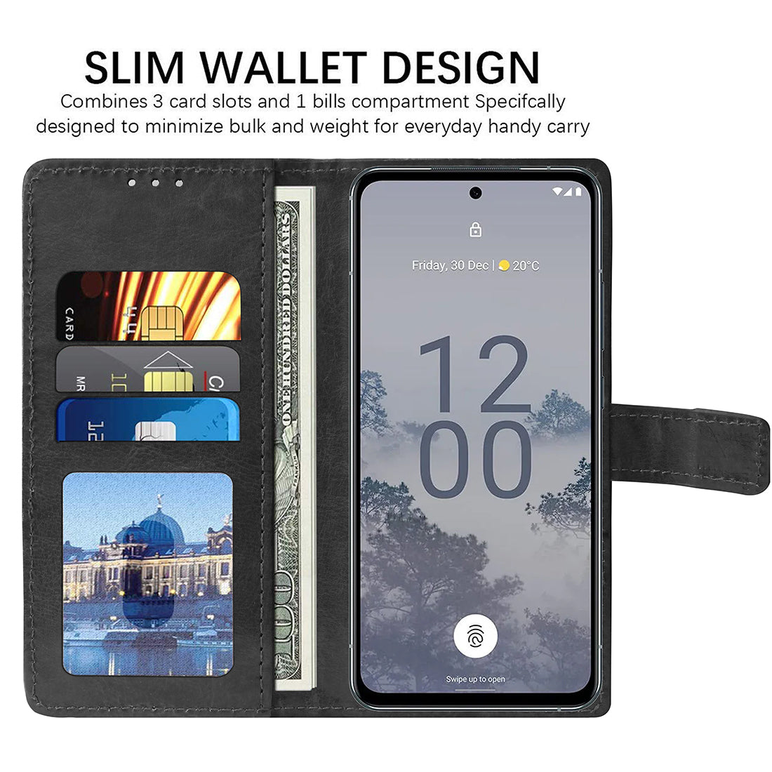 Premium Wallet Flip Cover for Nokia X30 5G