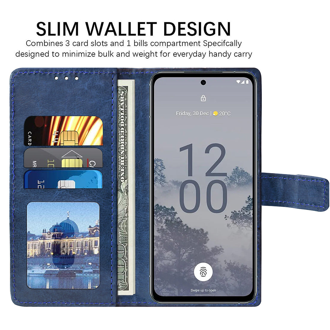 Premium Wallet Flip Cover for Nokia X30 5G