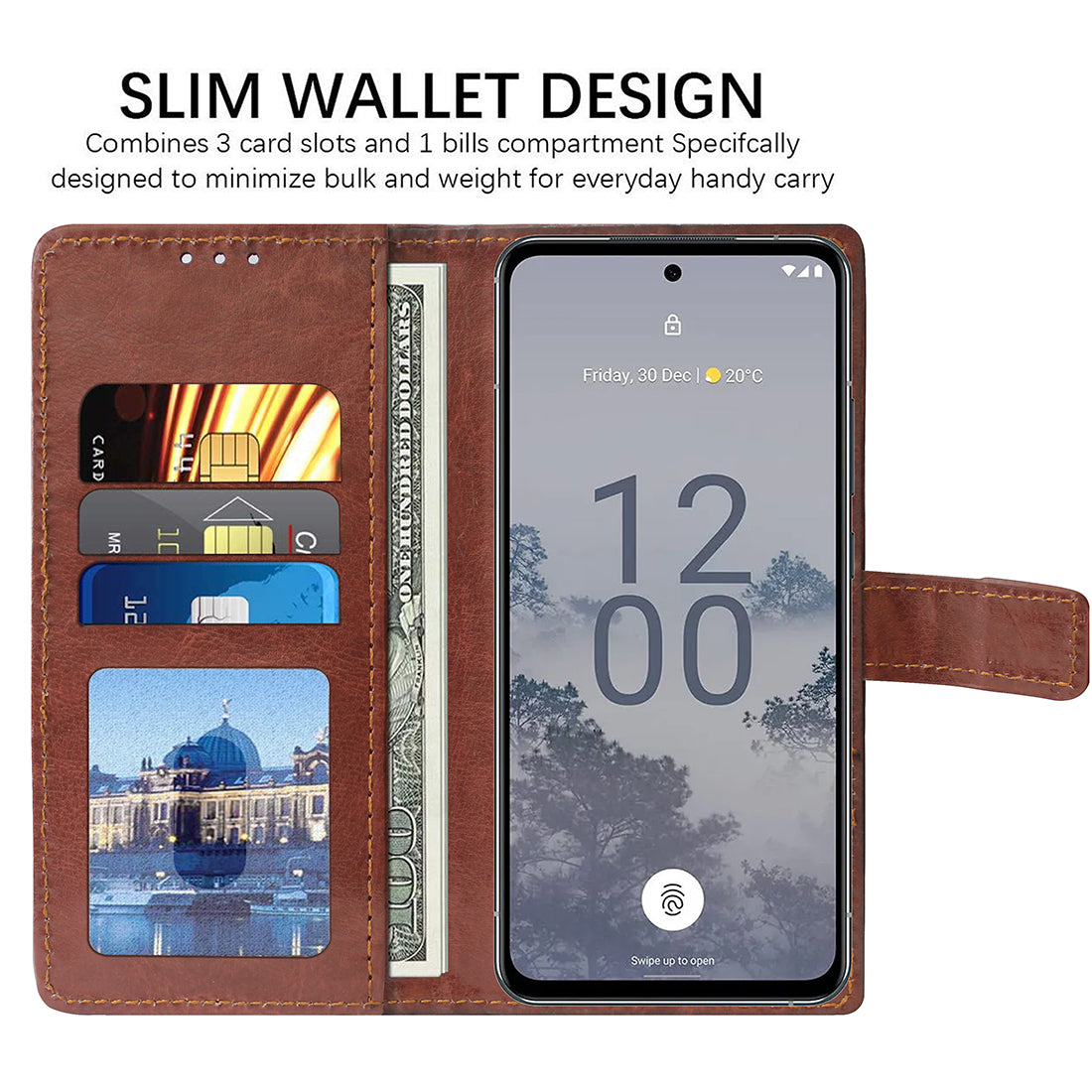 Premium Wallet Flip Cover for Nokia X30 5G