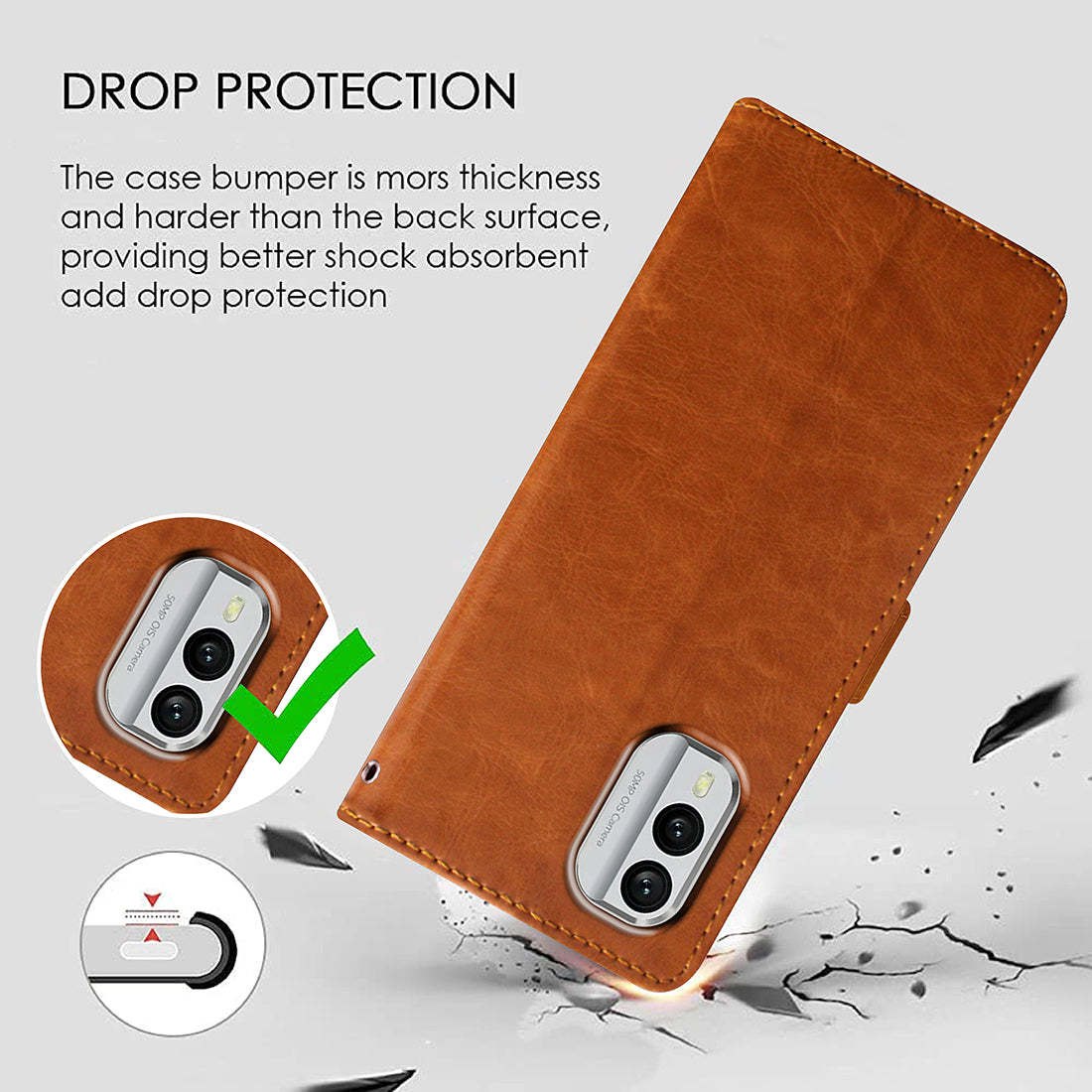 Premium Wallet Flip Cover for Nokia X30 5G