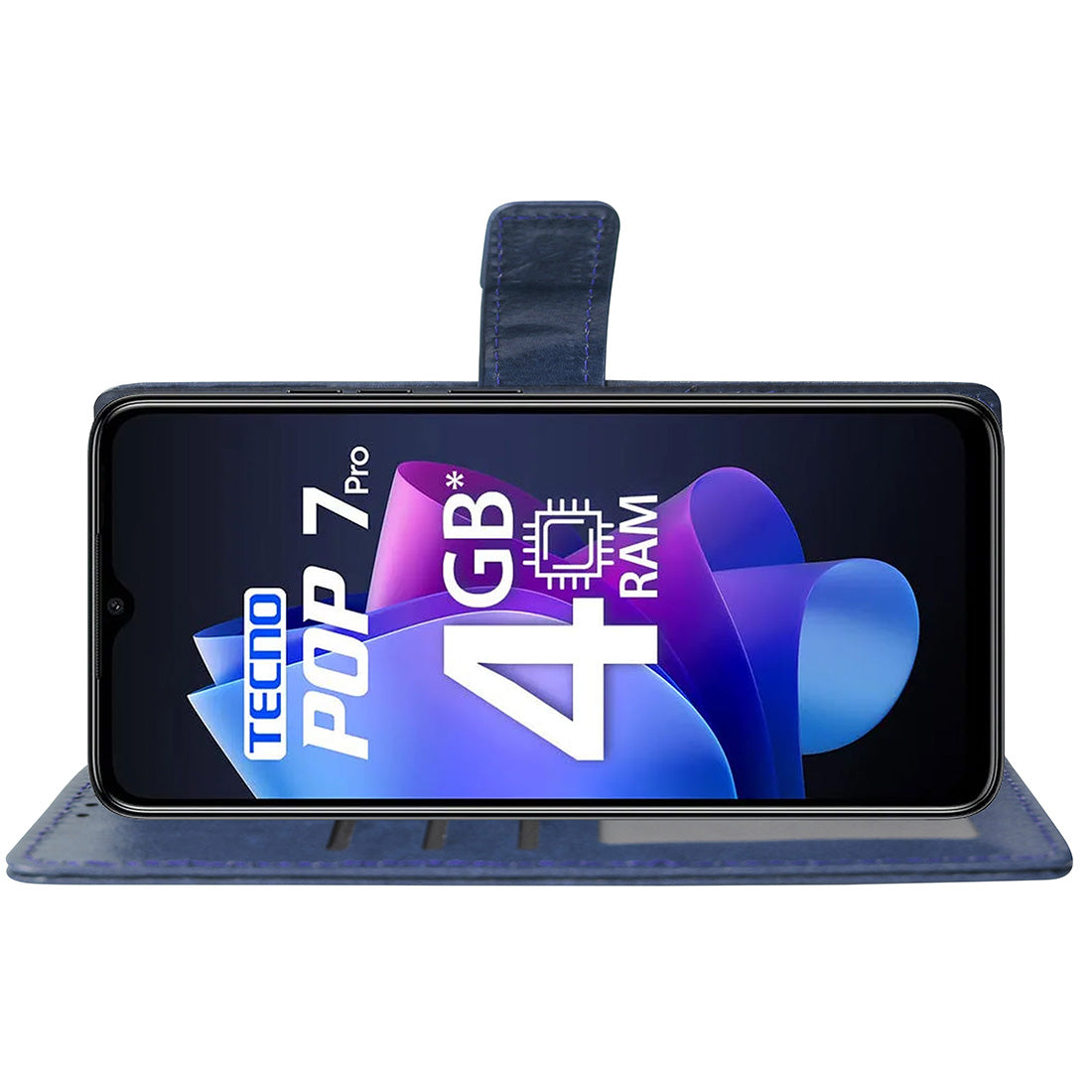 Premium Wallet Flip Cover for Tecno POP 7 Pro 4G