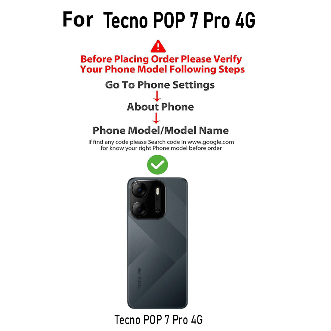 Premium Wallet Flip Cover for Tecno POP 7 Pro 4G