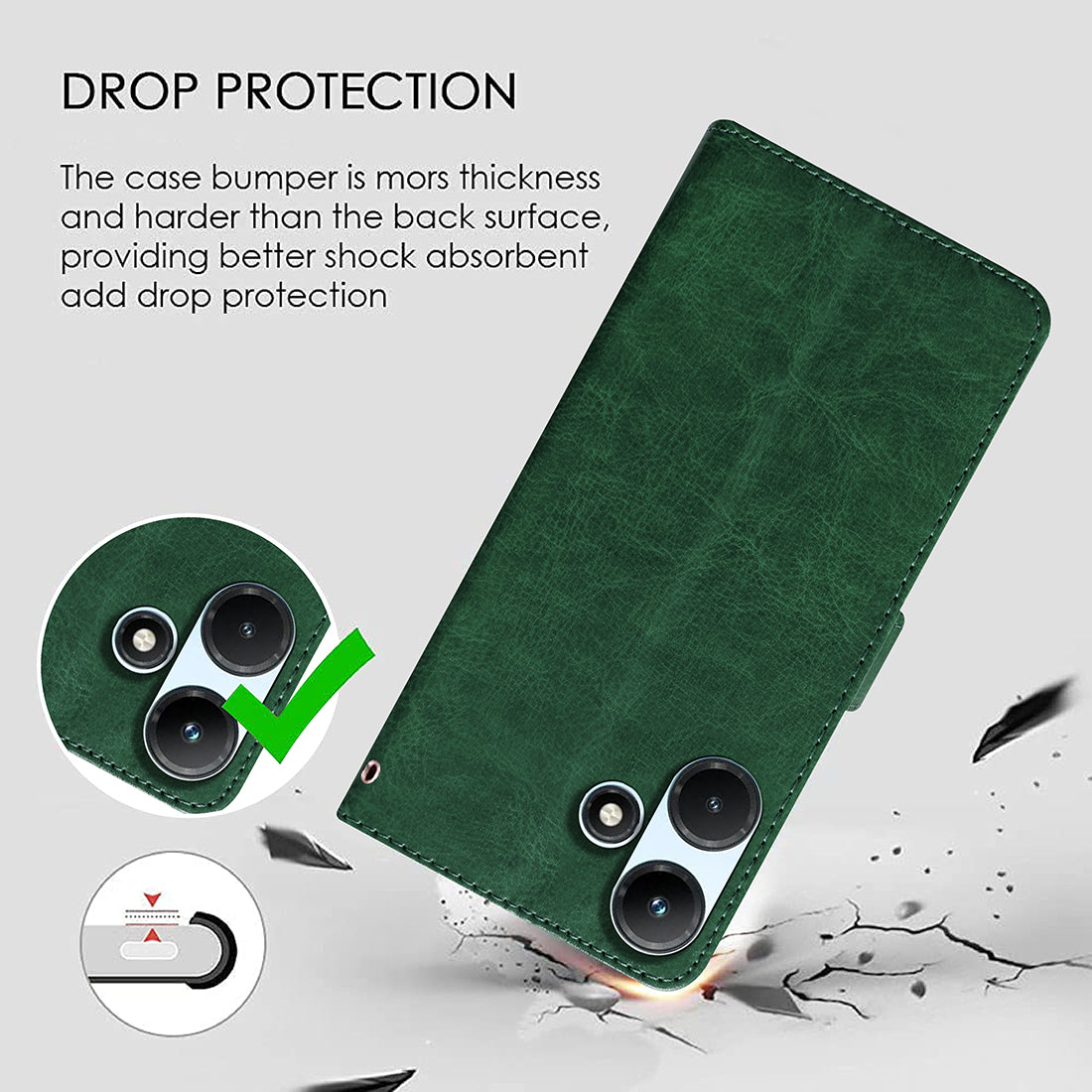 Premium Wallet Flip Cover for Infinix Hot 30i 4G