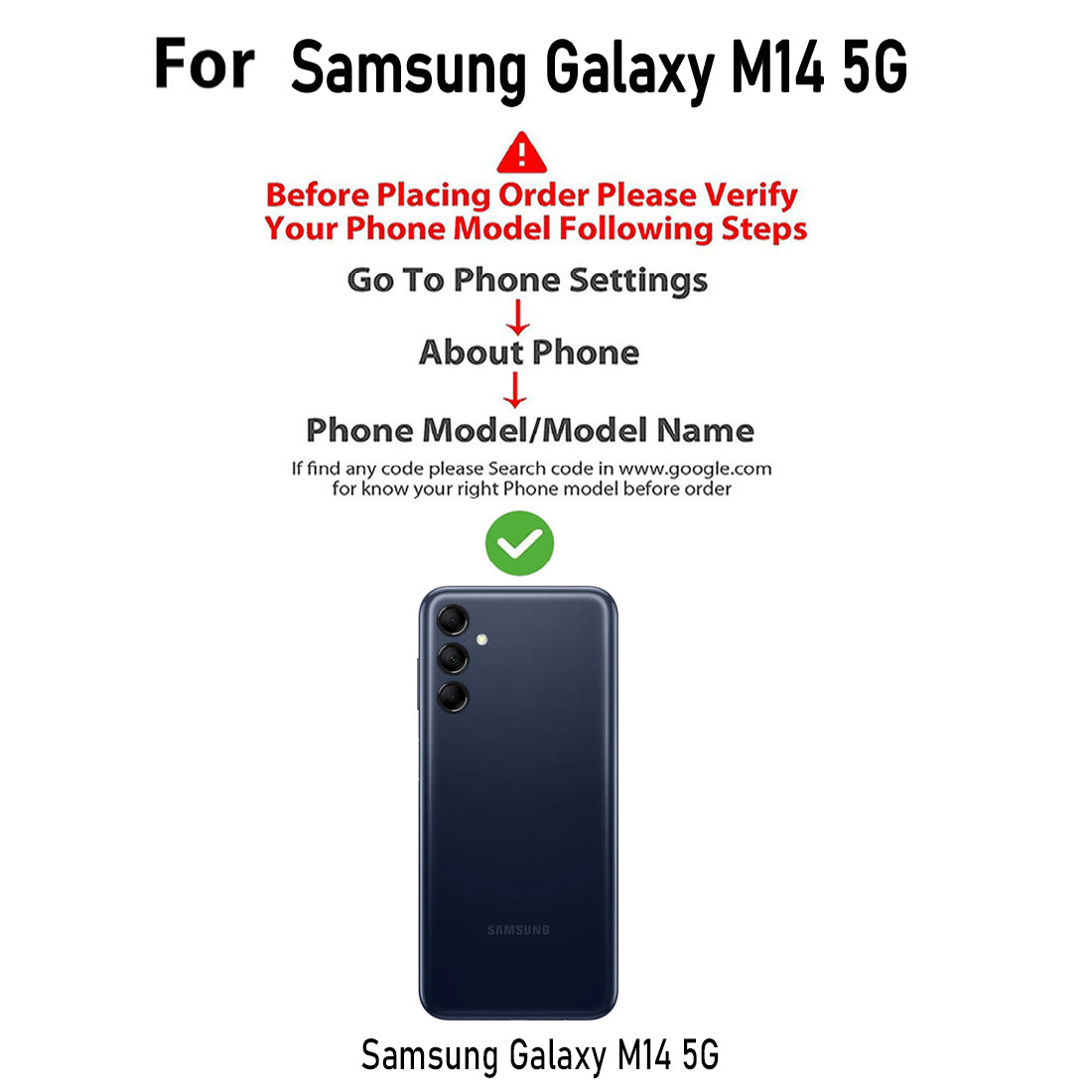 Premium Wallet Flip Cover for Samsung Galaxy M14 5G