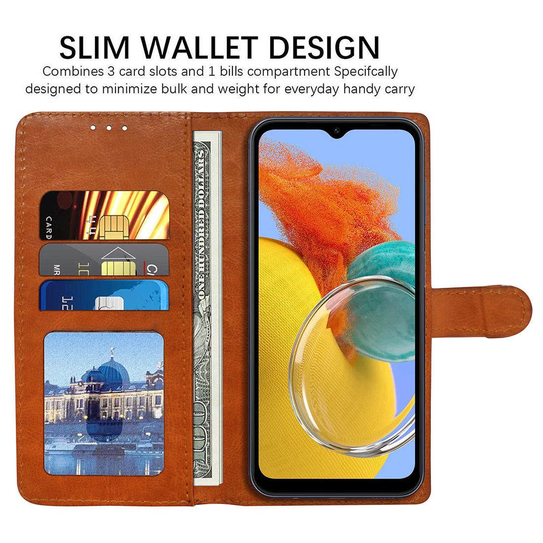 Premium Wallet Flip Cover for Samsung Galaxy M14 5G