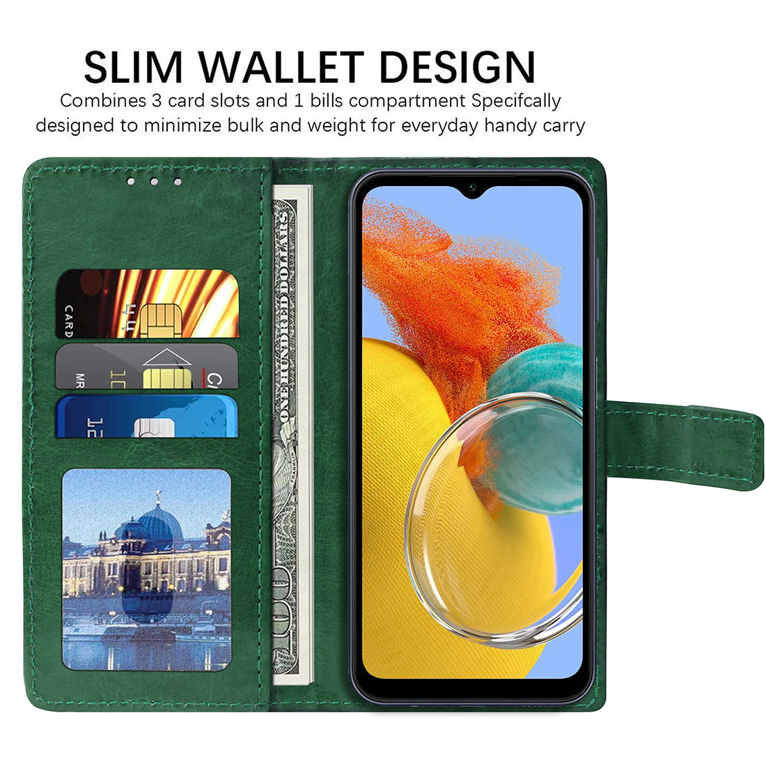 Premium Wallet Flip Cover for Samsung Galaxy M14 5G