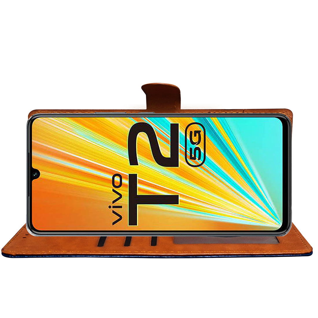 Premium Wallet Flip Cover for Vivo T2 5G / Y100 5G