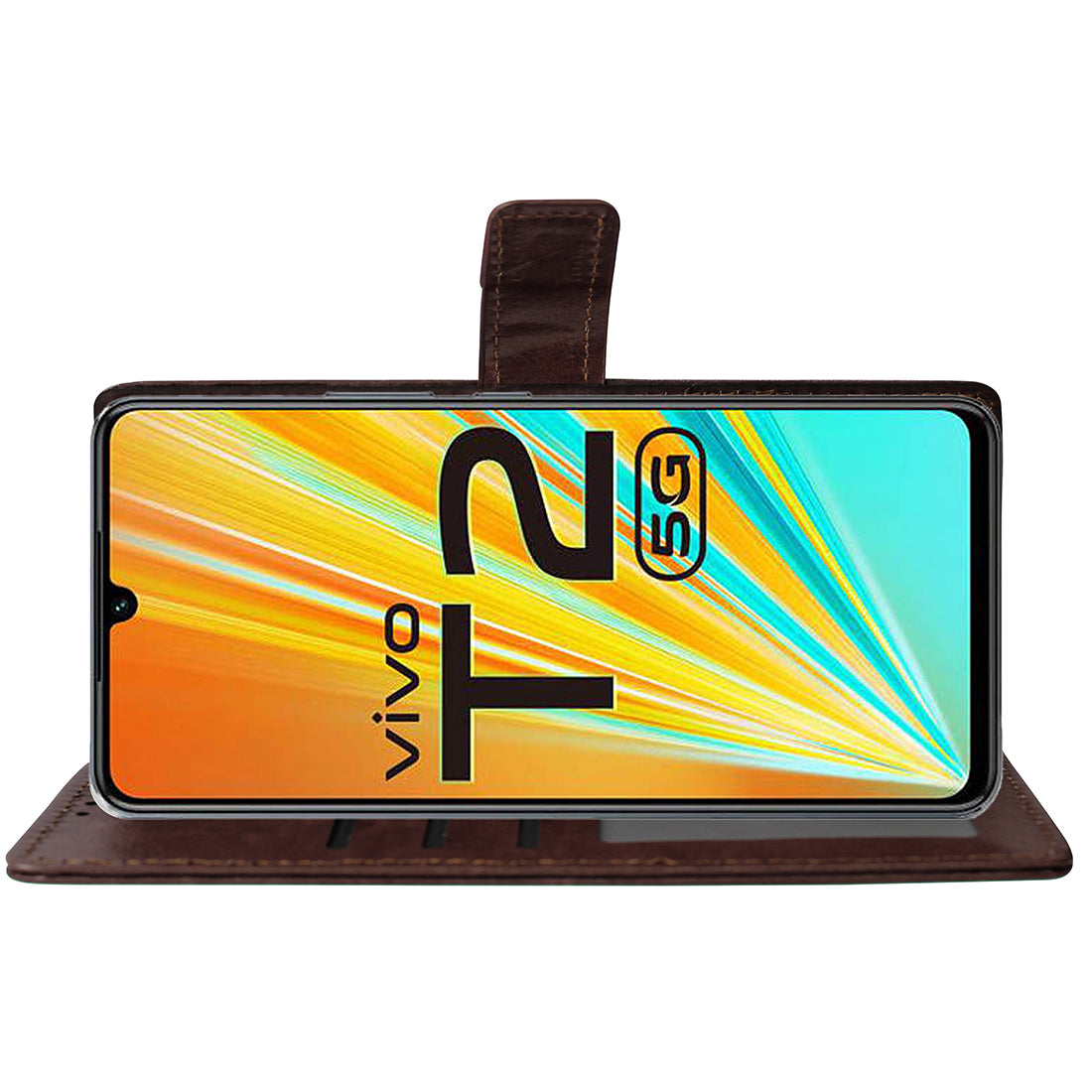Premium Wallet Flip Cover for Vivo T2 5G / Y100 5G