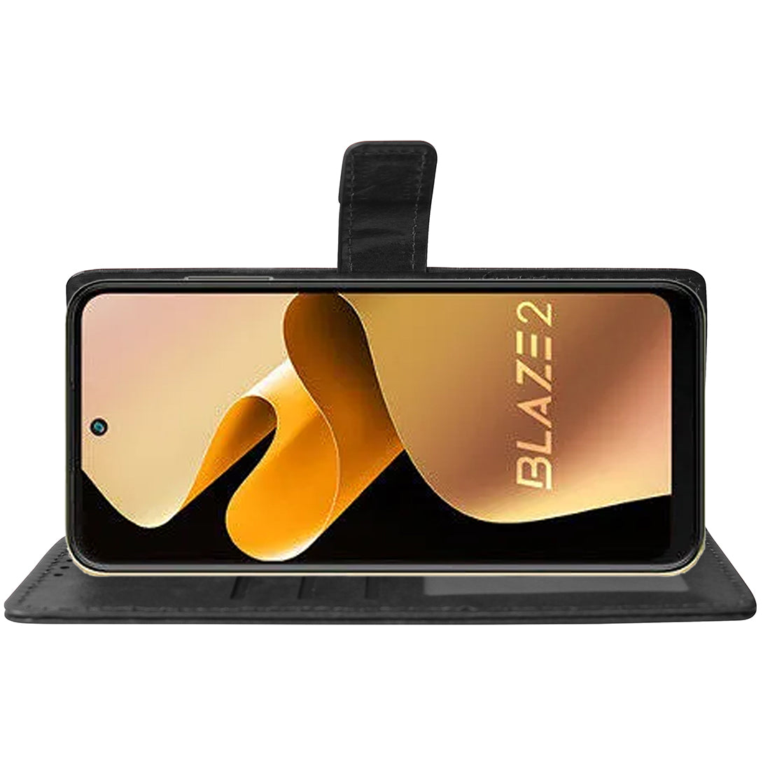 Premium Wallet Flip Cover for Lava Blaze 2 4G