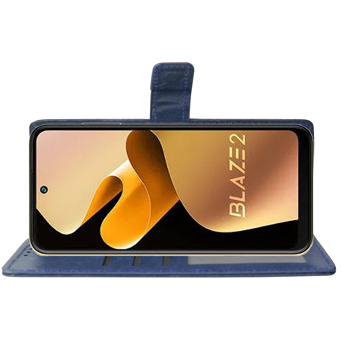 Premium Wallet Flip Cover for Lava Blaze 2 4G