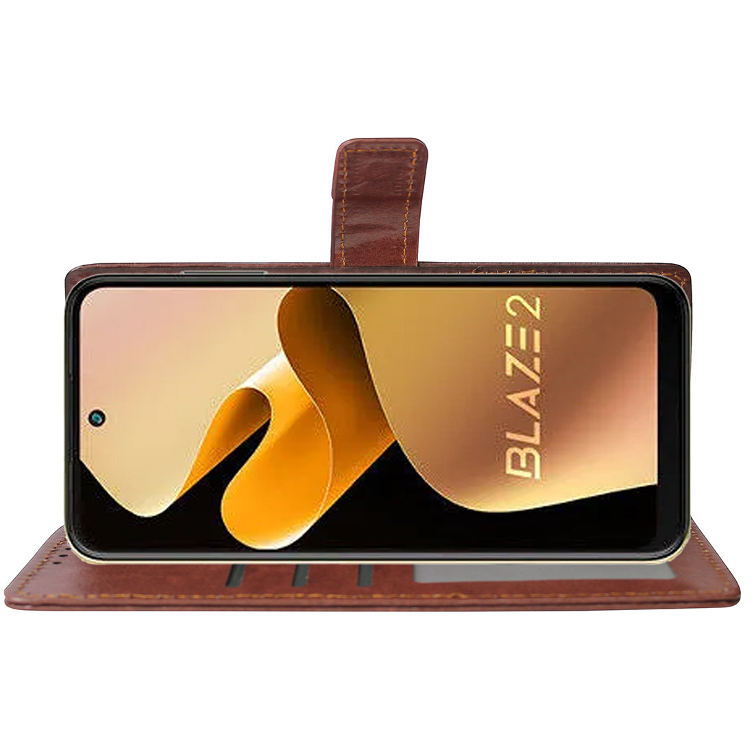 Premium Wallet Flip Cover for Lava Blaze 2 4G