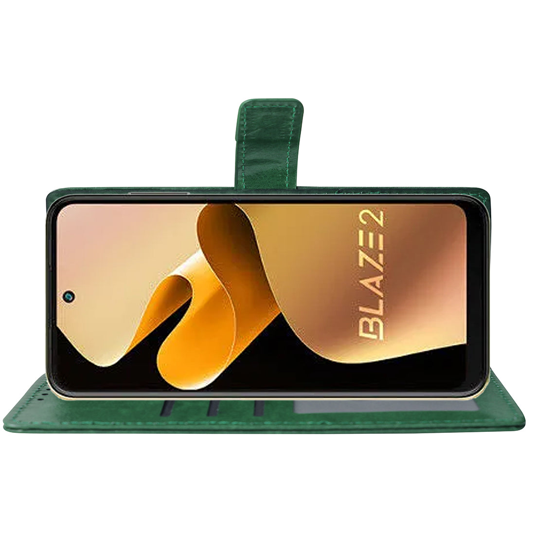 Premium Wallet Flip Cover for Lava Blaze 2 4G