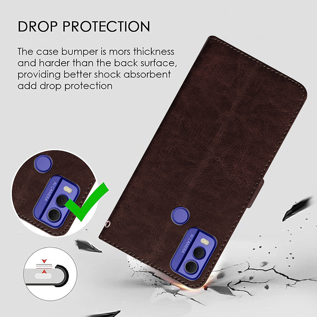 Premium Wallet Flip Cover for Nokia C22 4G