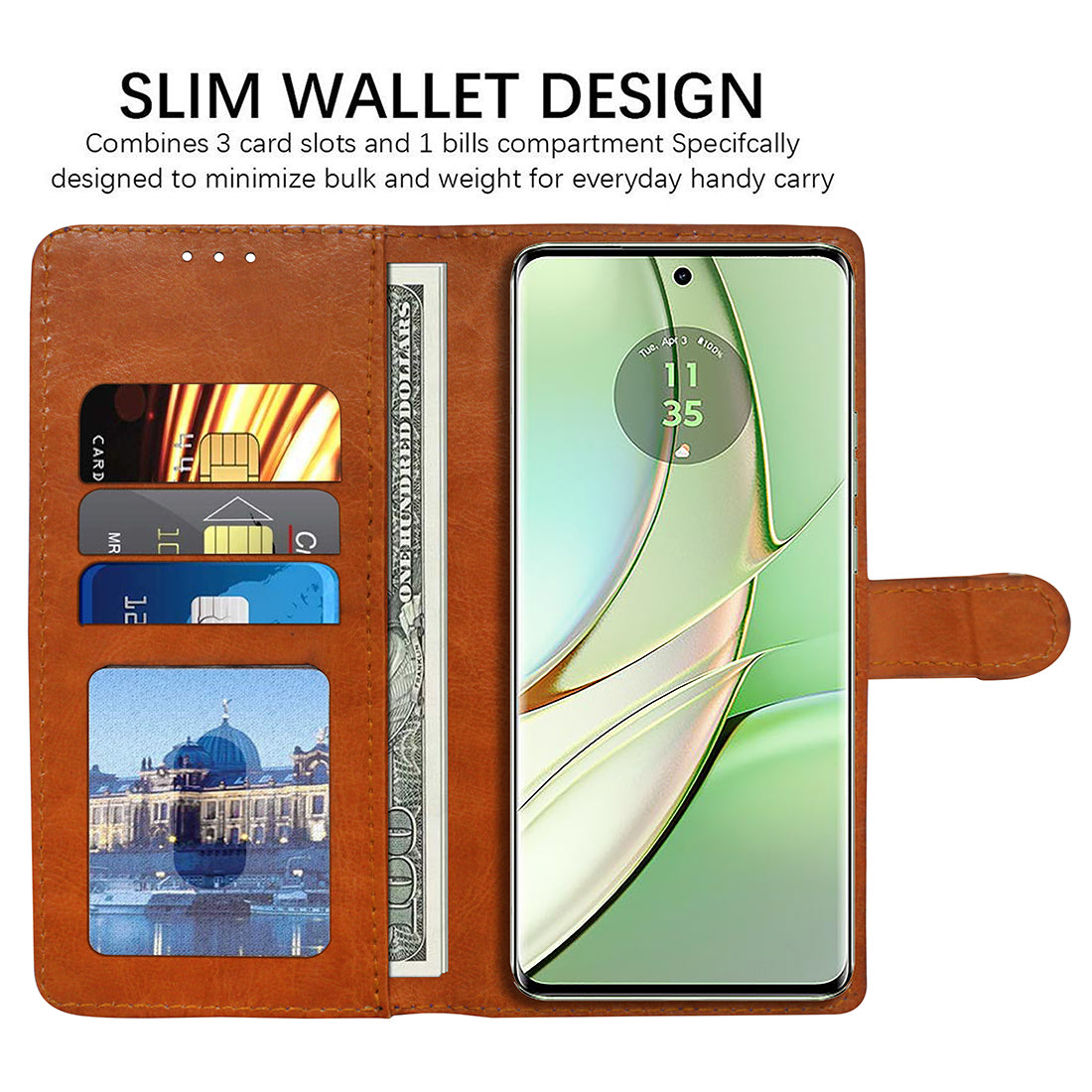 Premium Wallet Flip Cover for Motorola Moto Edge 40 5G