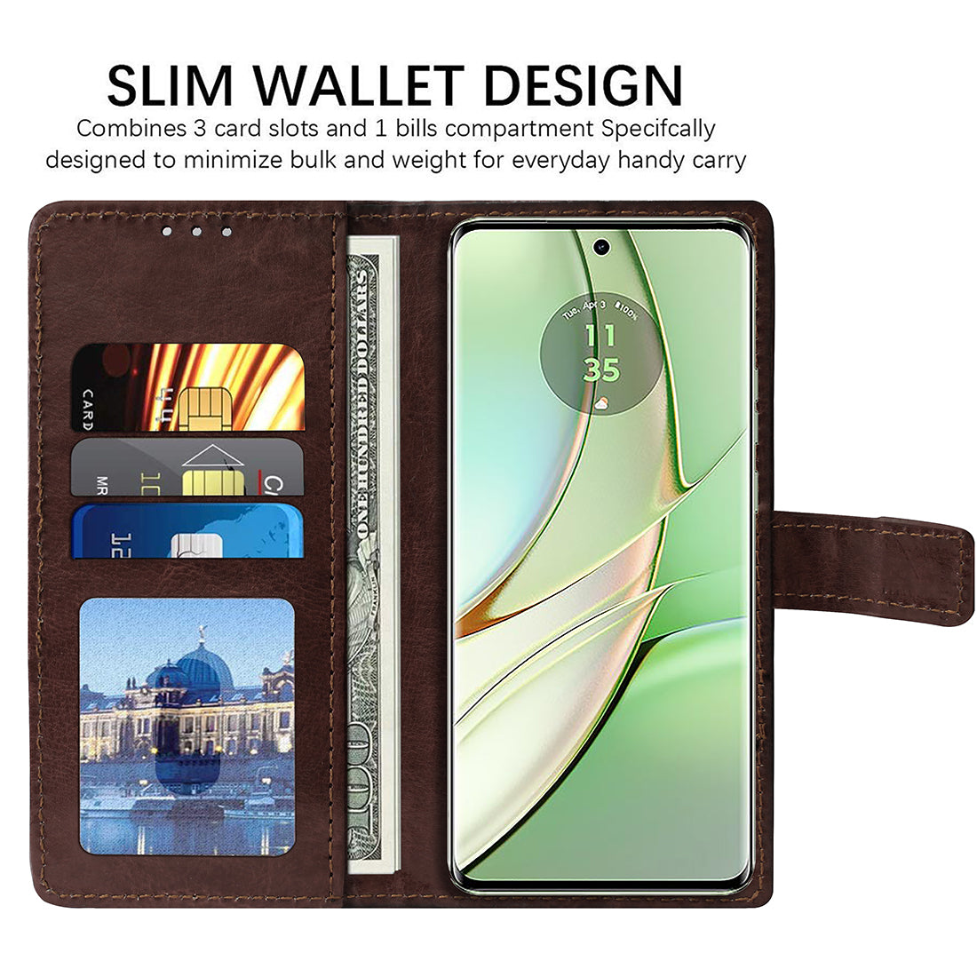 Premium Wallet Flip Cover for Motorola Moto Edge 40 5G