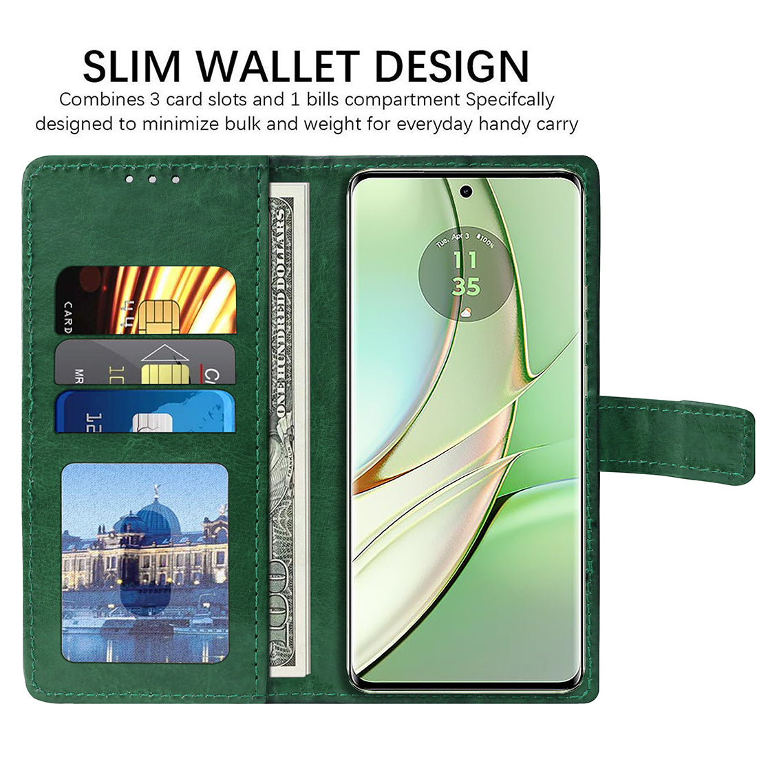 Premium Wallet Flip Cover for Motorola Moto Edge 40 5G