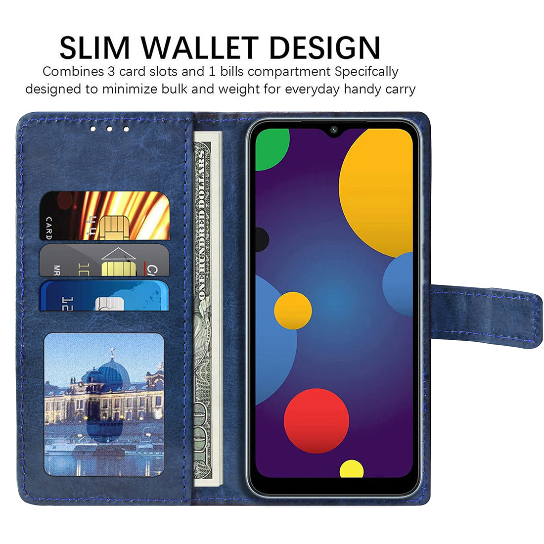 Premium Wallet Flip Cover for Mi Redmi A2 (2023) 4G