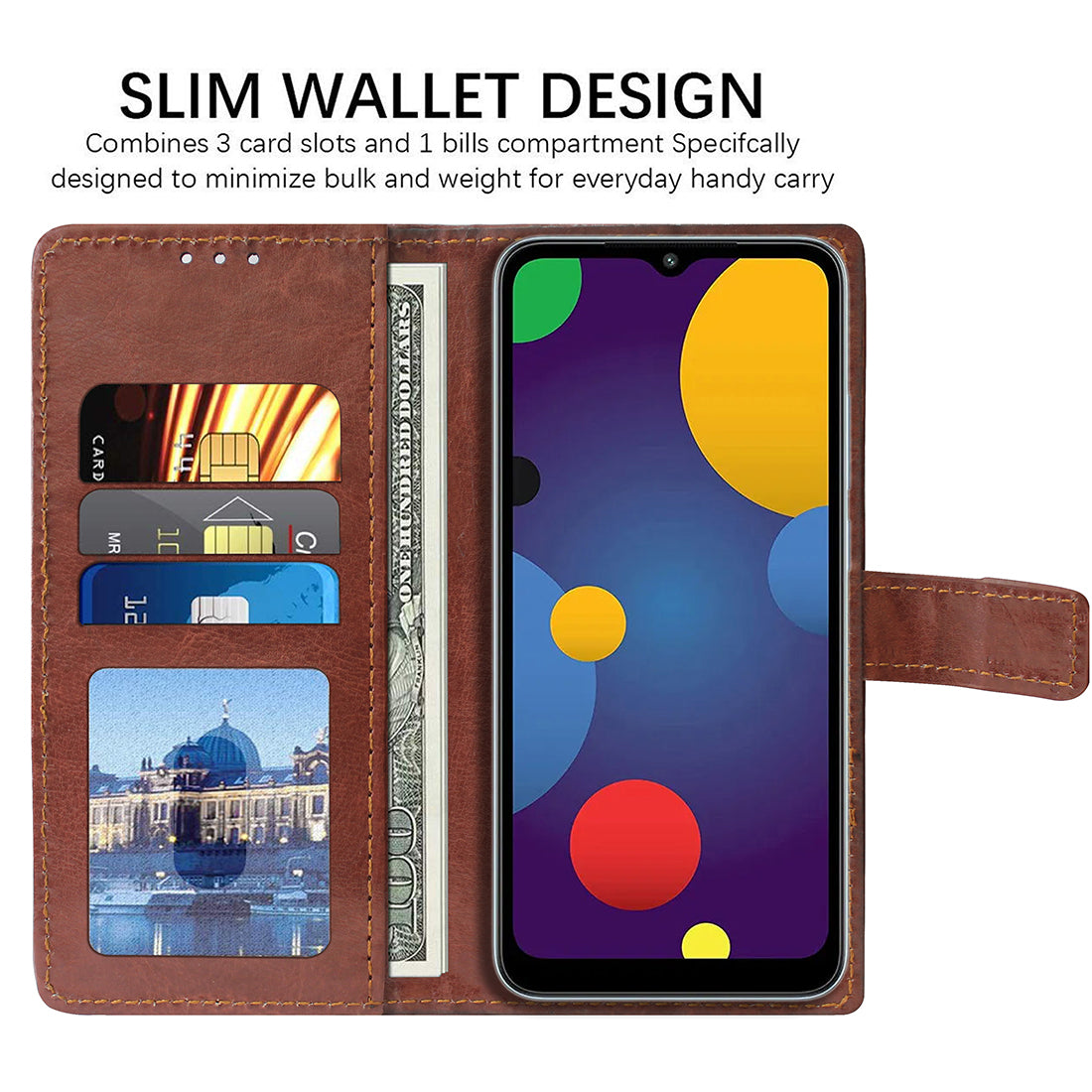 Premium Wallet Flip Cover for Mi Redmi A2 (2023) 4G