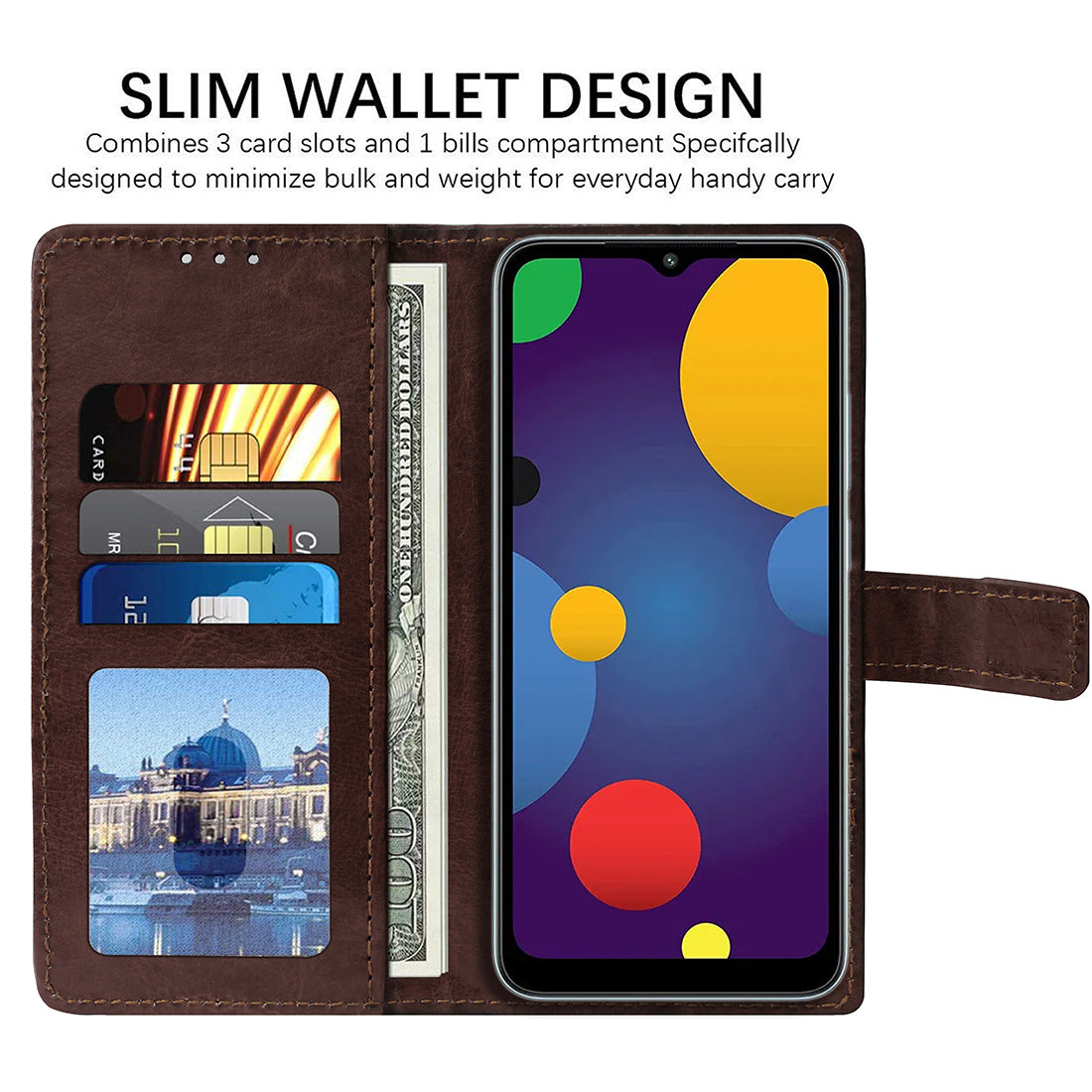 Premium Wallet Flip Cover for Mi Redmi A2 (2023) 4G