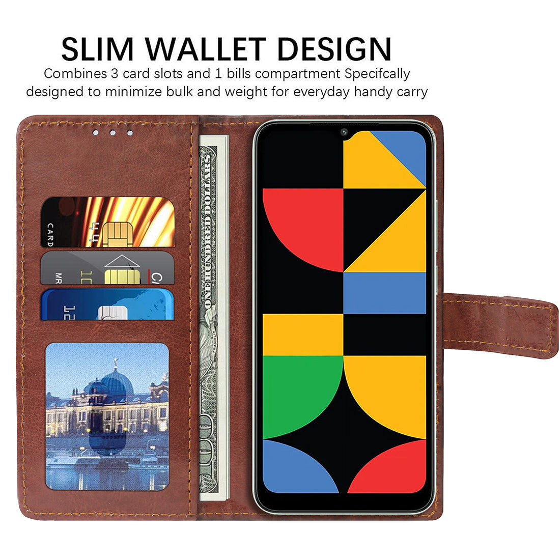 Premium Wallet Flip Cover for Mi Redmi A2 Plus / A1 Plus / Poco C50 / C51