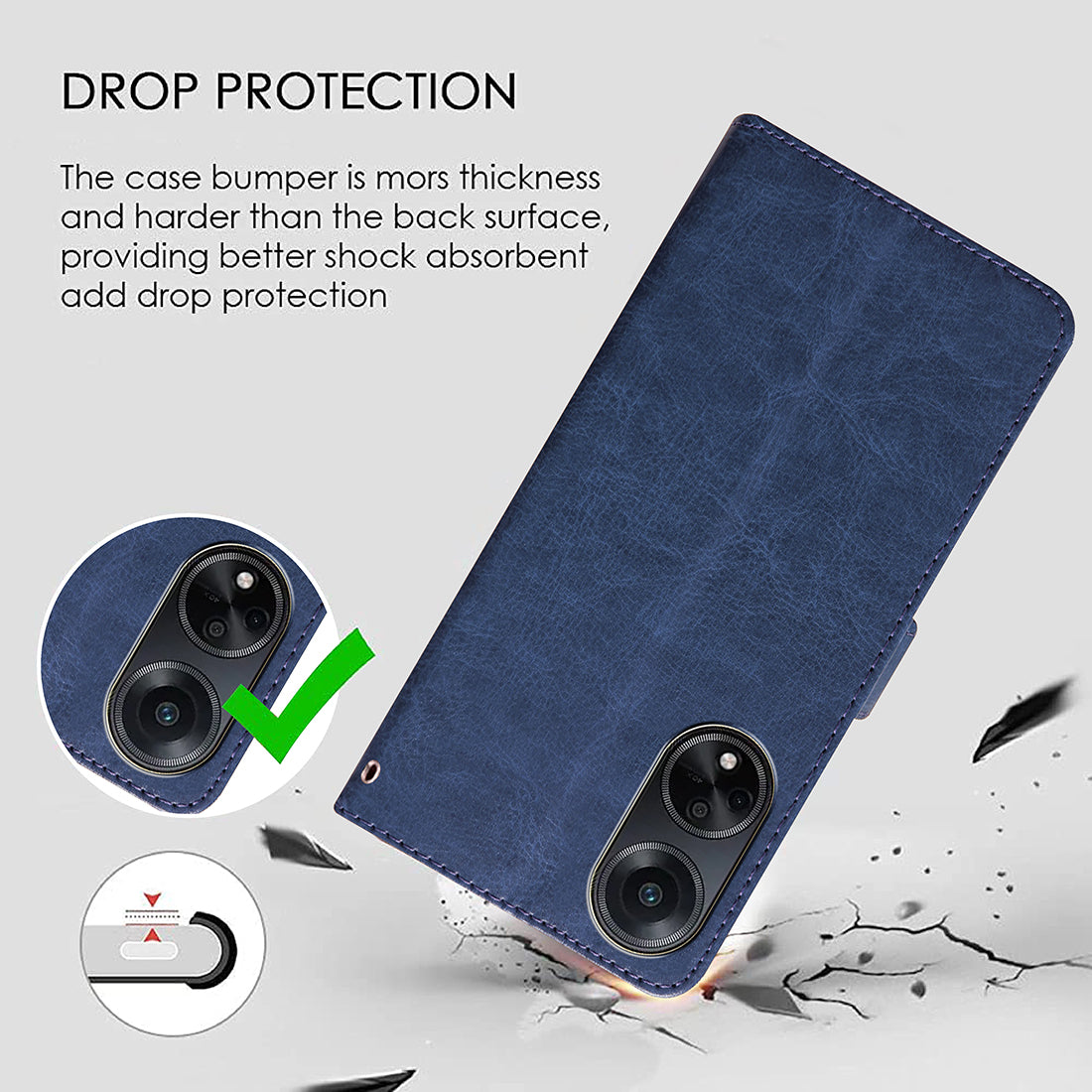 Premium Wallet Flip Cover for Oppo F23 5G