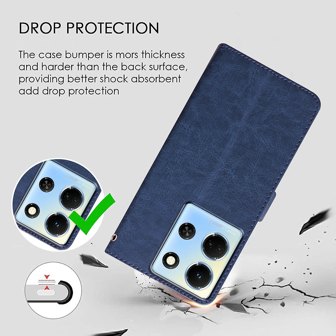 Premium Wallet Flip Cover for Infinix Note 30 5G