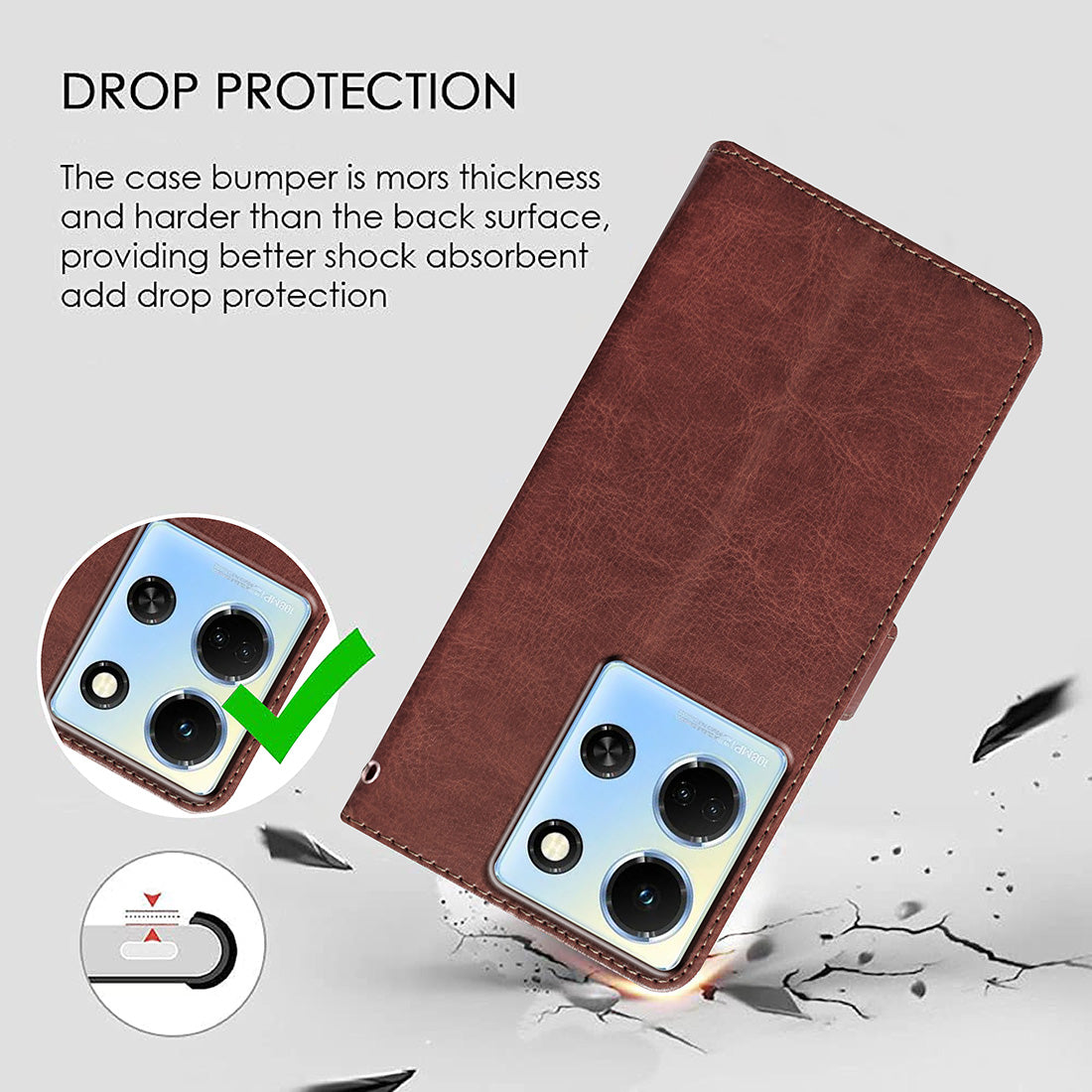 Premium Wallet Flip Cover for Infinix Note 30 5G