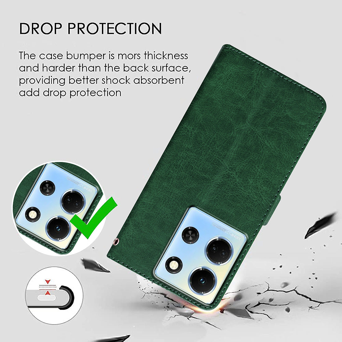 Premium Wallet Flip Cover for Infinix Note 30 5G