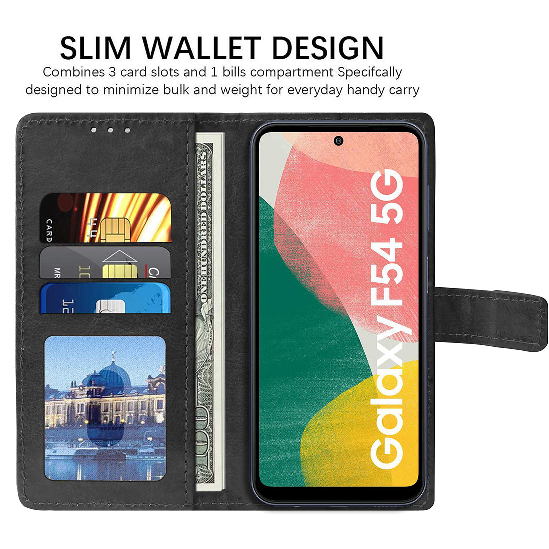 Premium Wallet Flip Cover for Samsung Galaxy F54 5G