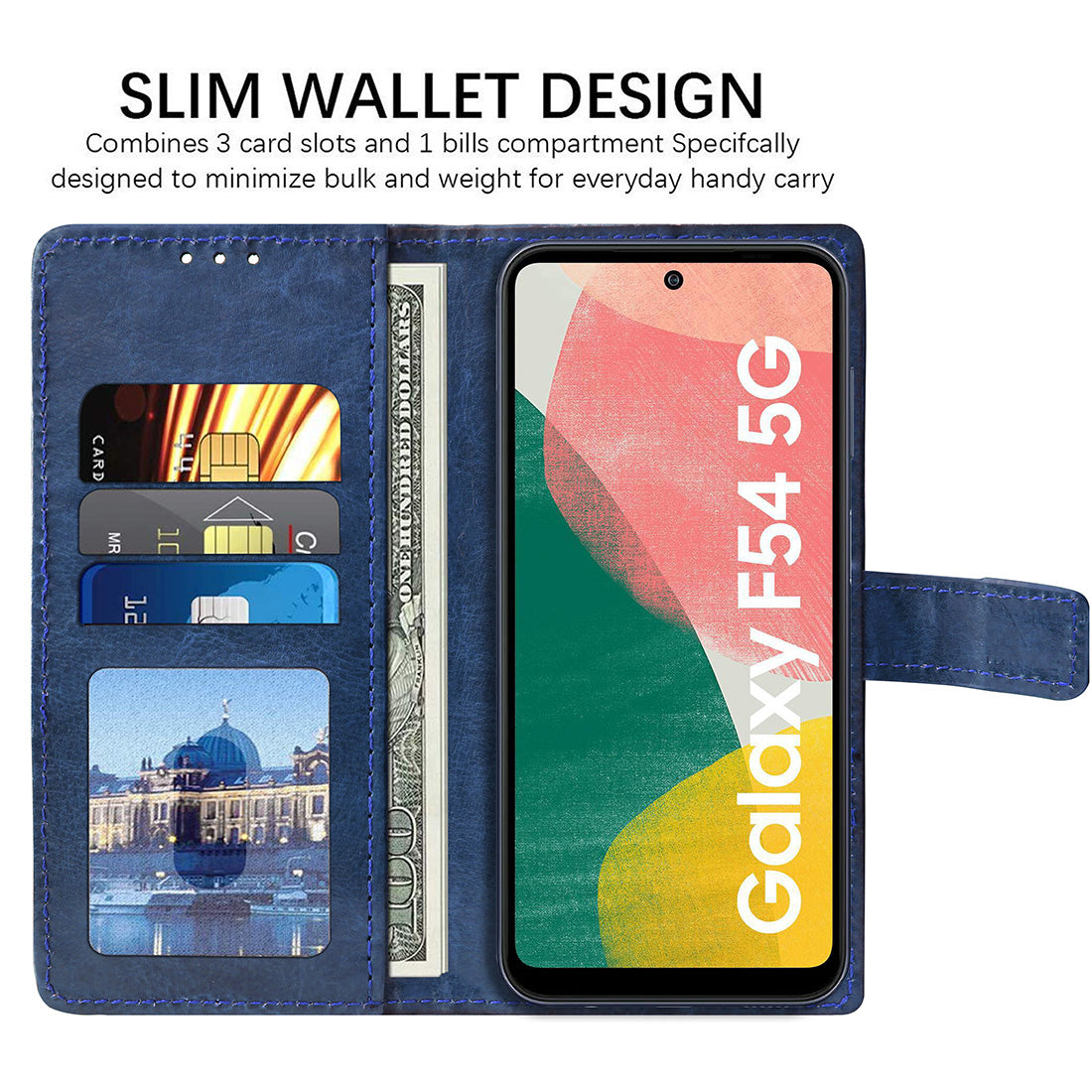 Premium Wallet Flip Cover for Samsung Galaxy F54 5G