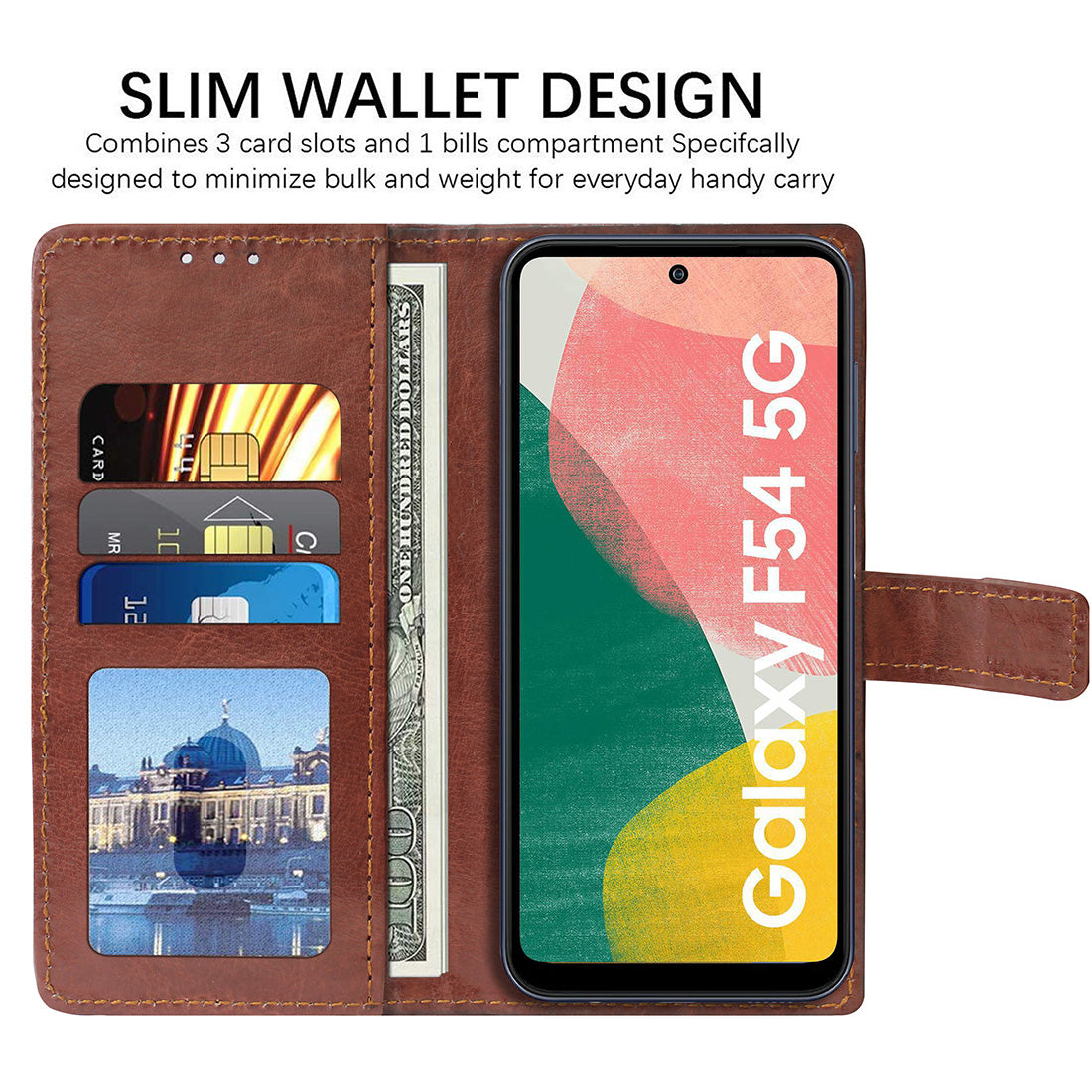 Premium Wallet Flip Cover for Samsung Galaxy F54 5G