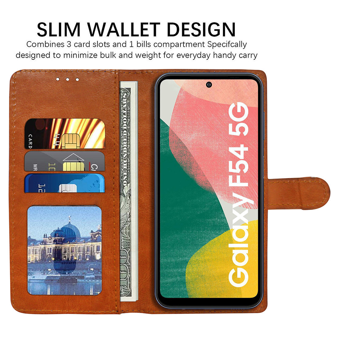 Premium Wallet Flip Cover for Samsung Galaxy F54 5G