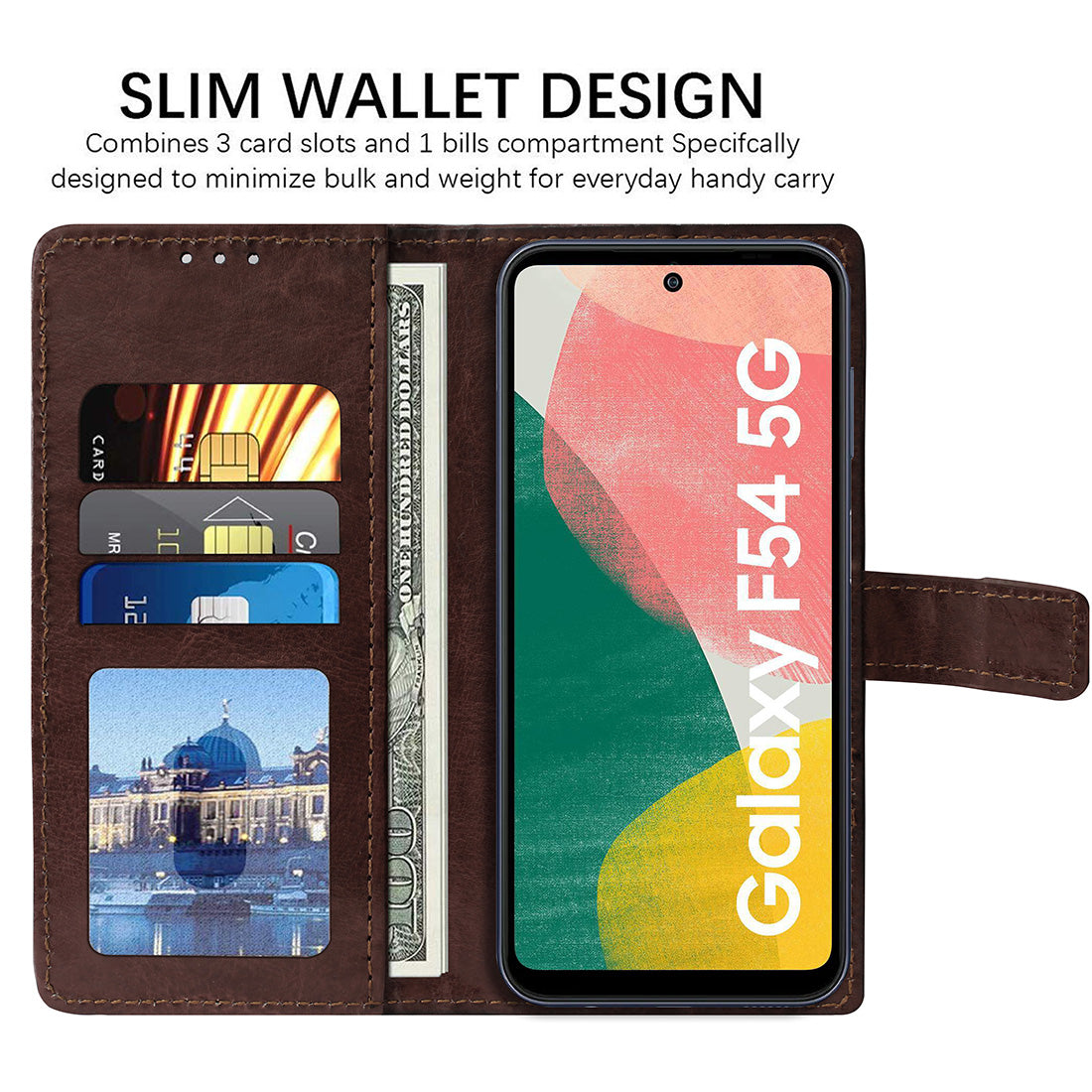 Premium Wallet Flip Cover for Samsung Galaxy F54 5G