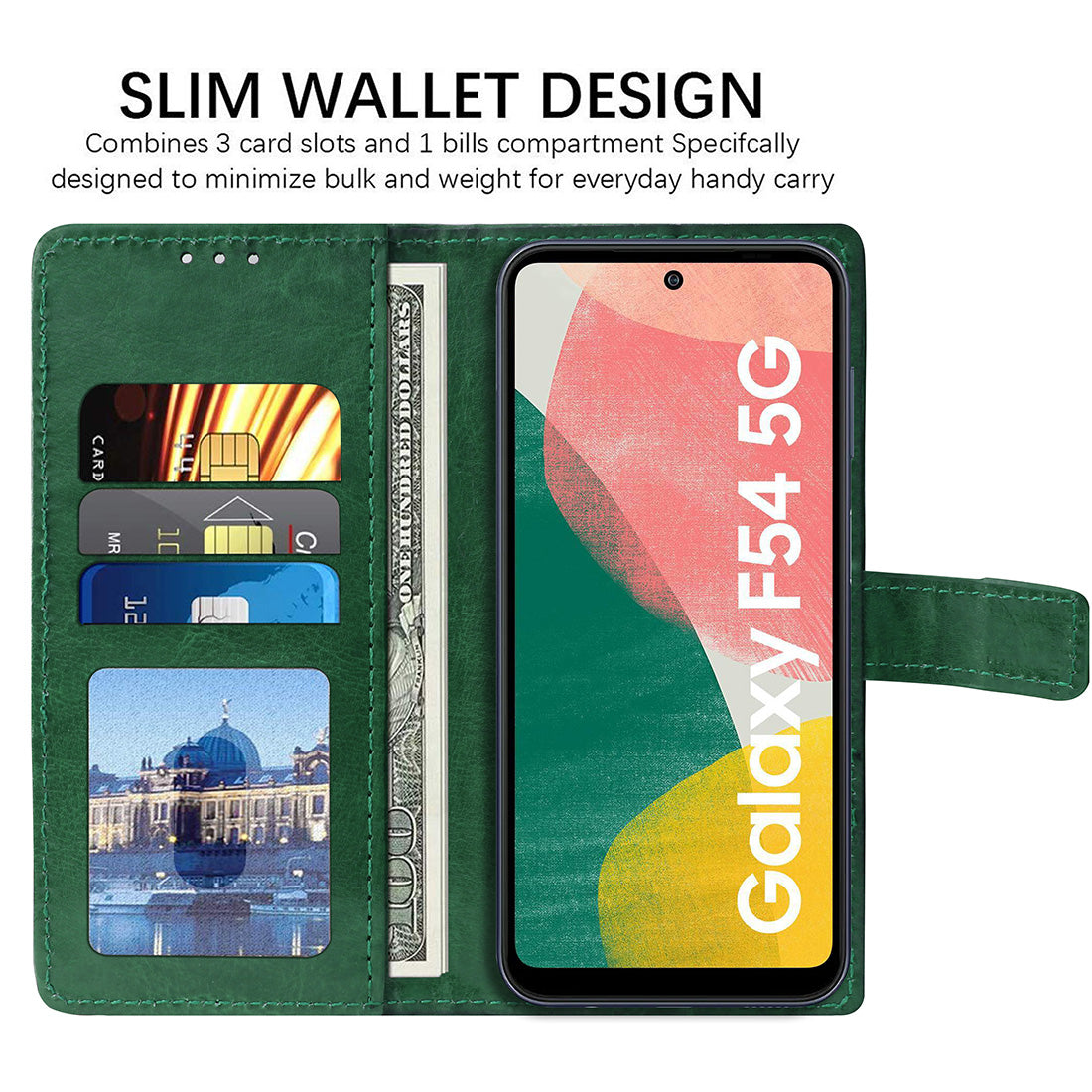 Premium Wallet Flip Cover for Samsung Galaxy F54 5G